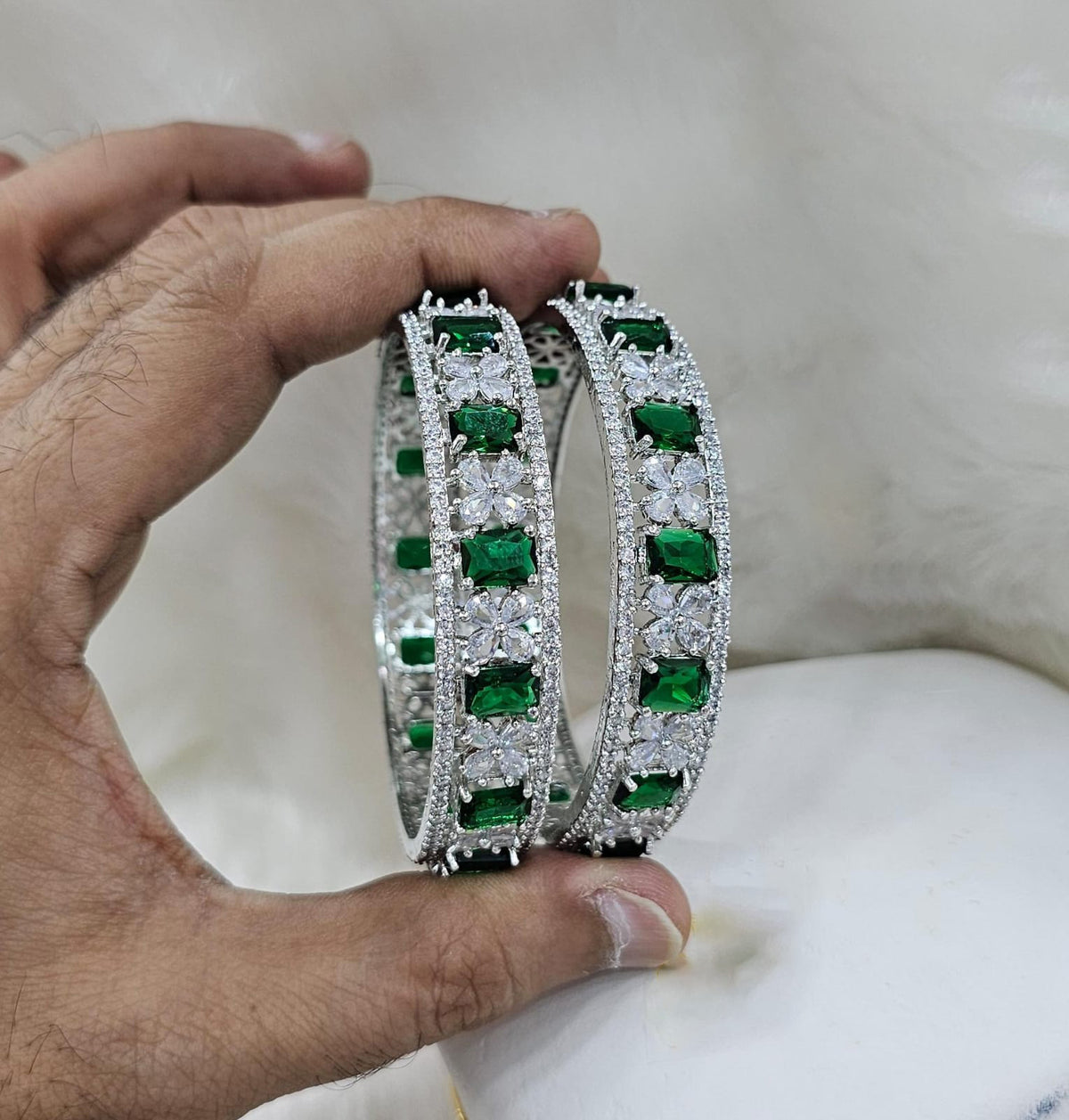 Indian bangle set with a Bollywood influence creating a perfect ethnic accessory - Libasaa.com
