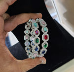 Pakistani bangles set with a Bollywood touch offering ethnic beauty and modern flair for weddings and special events - Libasaa.com