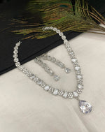 Luxury Pakistani Necklace Earrings Set Elegant and Exclusive for High Class Occasions for Girls - Libasaa.com