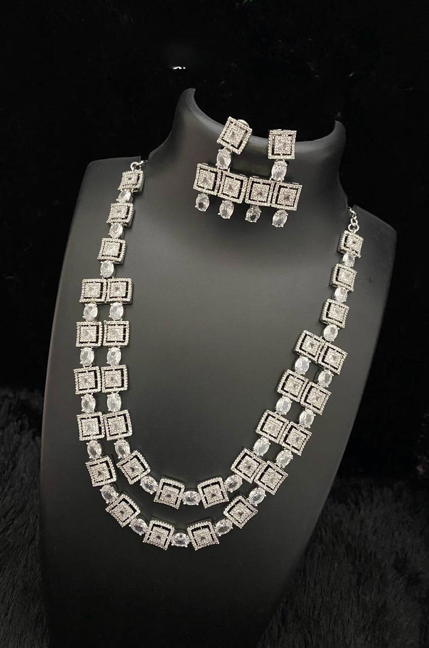 Engagement Necklace Earrings Set Celebrate Your Love with Style and Unique Designs - Libasaa.com