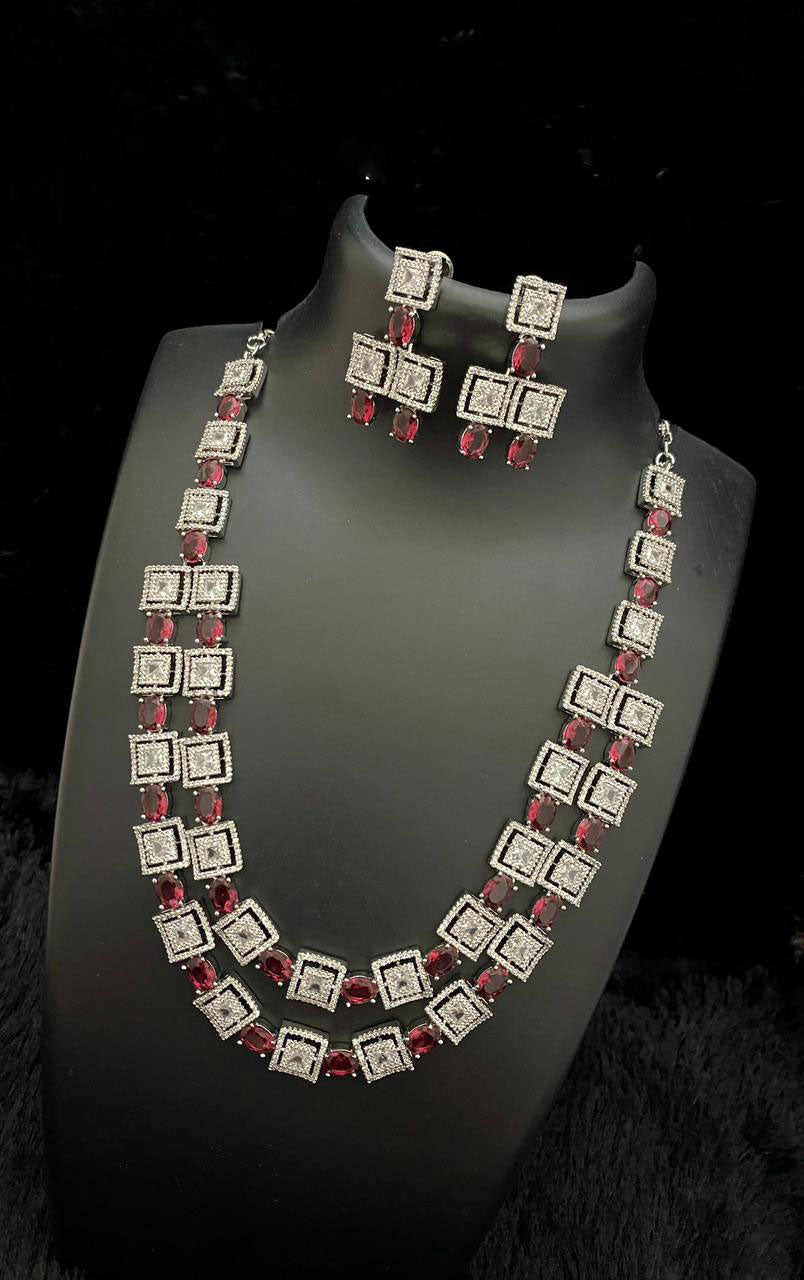 Engagement Necklace Earrings Set Celebrate Your Love with Style and Unique Designs - Libasaa.com