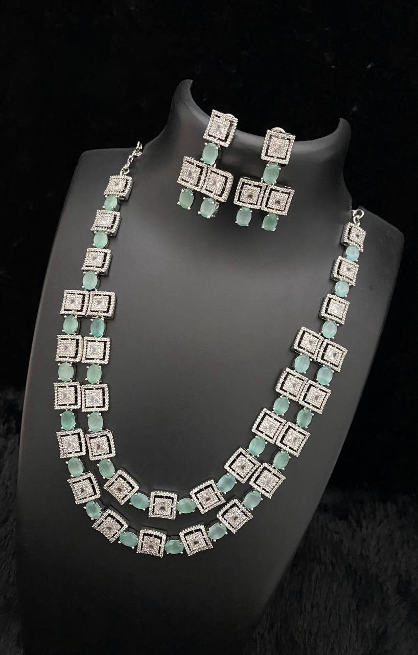 Engagement Necklace Earrings Set Celebrate Your Love with Style and Unique Designs - Libasaa.com