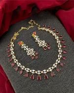 Unique Handmade Necklace Earrings Crafted Just for You with Artistic Precision for Weddings - Libasaa.com