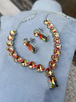 Unique Handmade AD Necklace Set Crafted Just for You with Artistic Precision American Diamond Jewelry for women - Libasaa.com