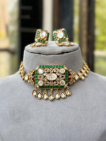 Bridal American Diamond Necklace Earrings Set Squre Shape Exquisite Choices to Elevate Bridal Look in Wedding - Libasaa.com