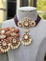 Special Event AD Necklace Earrings Set Shine Bright at Every Occasion and Festivity For Women - Libasaa.com