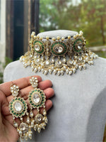 Premium Handcrafted American Diamond Necklace Earrings Setof Luxury and Exclusive Design For Girls - Libasaa.com