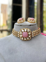 Unique Handmade AD Necklace Earrings Set Crafted Just for You with Artistic Precision - Libasaa.com