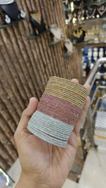 Sparkling Stack Indian Bollywood Bangles Set Bridal Jewelry Bangle