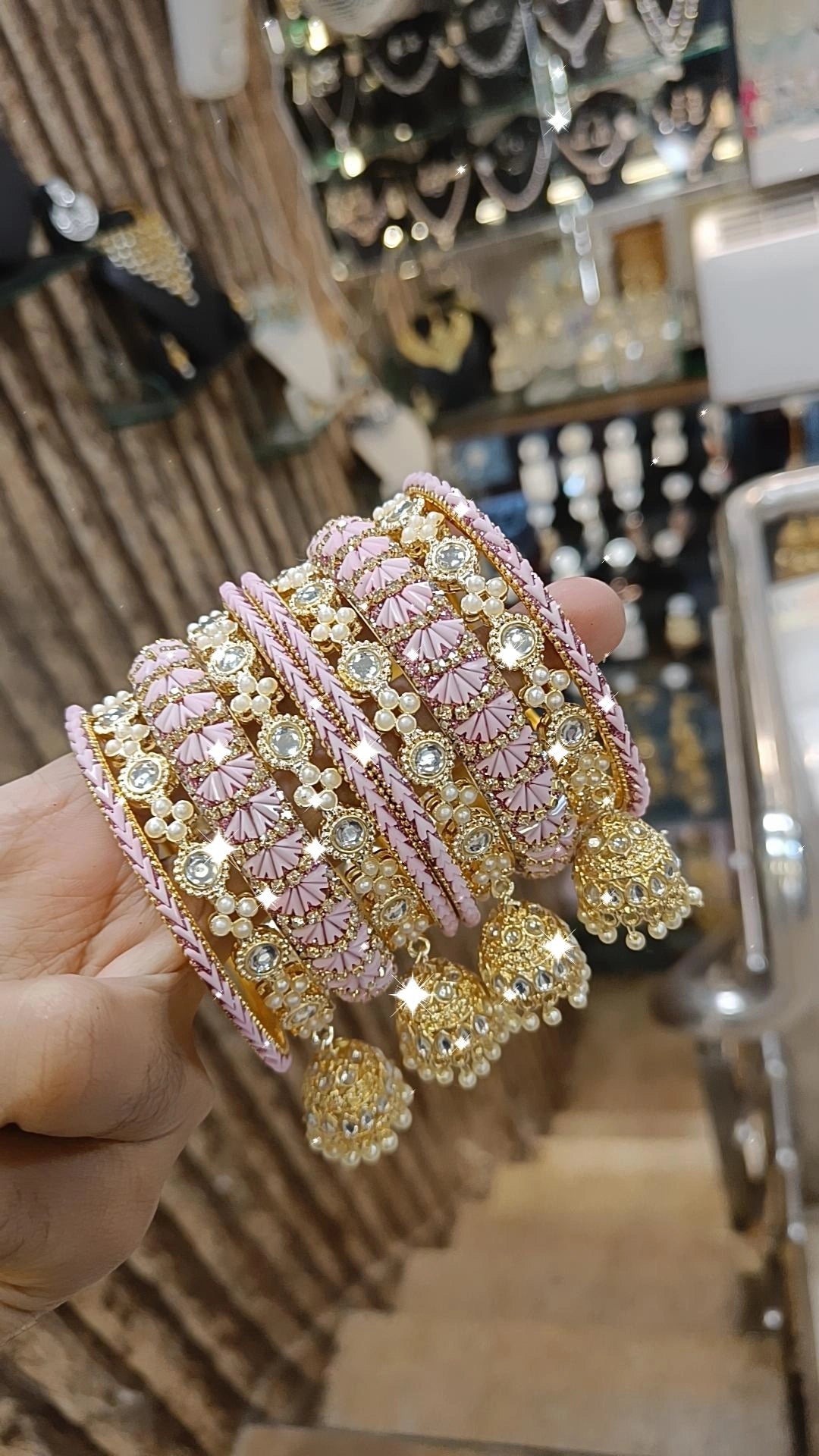 Delight Crystal Bangles Set Bridal Weddings Perfection Indian Jewelry