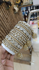 Crystal Perfection Pakistani Bangles Jhumka Set Jewellery Collection - Libasaa.com