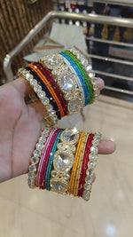 Indian Bangles Jewelry - Bollywood Inspired Thread work Bangle - Libasaa.com