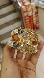 Peacock Kada Bangles Set - Peacock Jewellery Set - Libasaa.com
