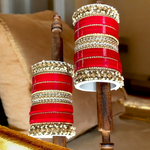 Pakistani Bridal Chura Jewellery set, Indian Chura Jewelry, Bridal Chura, Wedding Chura, Bangles Jewelry set, Pearl Chura - Libasaa.com