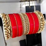Pakistani Bridal Chura Jewellery set, Indian Chura Jewelry, Bridal Chura, Wedding Chura, Bangles Jewelry set, Pearl Chura - Libasaa.com