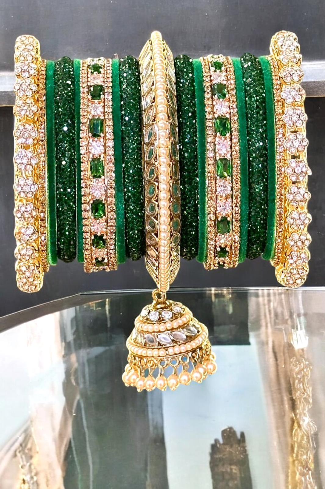 Punjabi Bridal Chura Pearl Jewellery Set, traditionalchura, Punjabi chura - Libasaa.com
