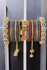 Bollywood InspiredPremium Bridal Bangle Chura Set, Indian Bangles, Pakistani Banges - Libasaa.com