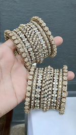 Bridal Kundan Stones Chooda Bangle Set, Indian Chooda, Wedding Chooda Jewelry, Bridal Jewellery, Pearl Chooda, Pakistani Bangle Set - Libasaa.com