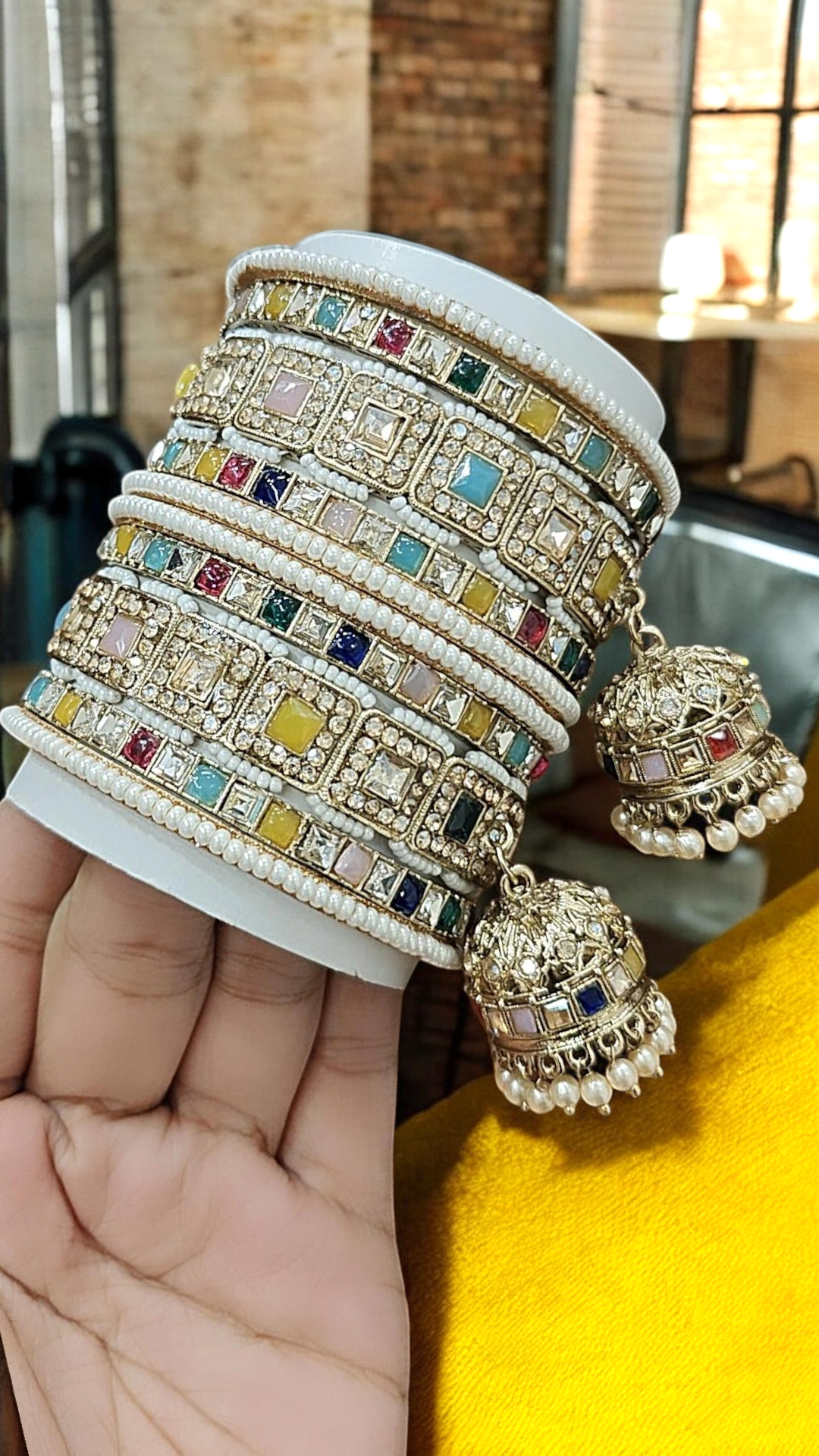 Reverse Bangle ghunghroo Jewelry Set, Wedding bangles, Indian Jewelry, Chooda Set, Bridal Chura, Indian Kada, - Libasaa.com