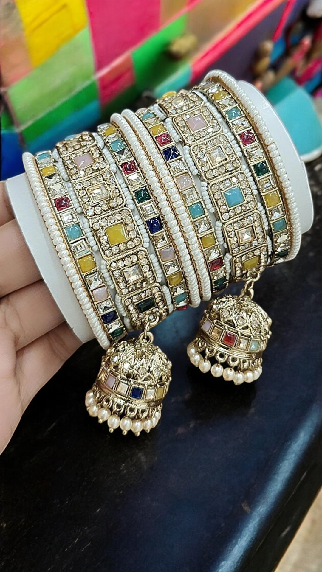 Reverse Bangle ghunghroo Jewelry Set, Wedding bangles, Indian Jewelry, Chooda Set, Bridal Chura, Indian Kada, - Libasaa.com