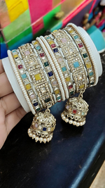 Reverse Bangle ghunghroo Jewelry Set, Wedding bangles, Indian Jewelry, Chooda Set, Bridal Chura, Indian Kada, - Libasaa.com