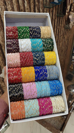 Jumbo Zari Bangles Set Combo Box Indian Bangle Set Pakistani Bangles Traditional Jewelry Gift Box