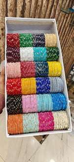 Jumbo Zari Bangles Set Combo Box Indian Bangle Set Pakistani Bangles Traditional Jewelry Gift Box