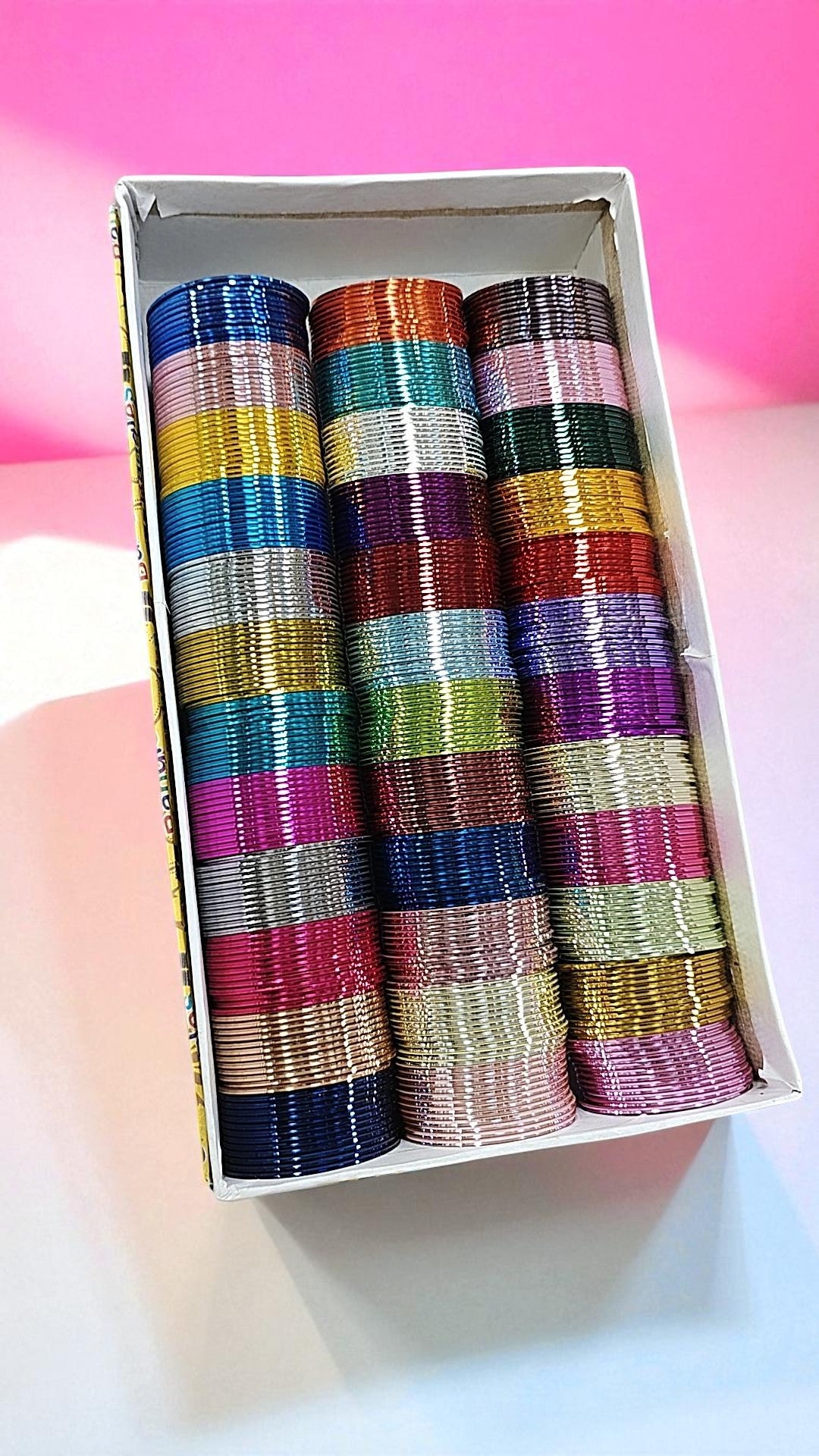 Glossy Bangles 36 Dozen Combo – Indian Wedding Bangle Set, Traditional Bridal Bangles, Pakistani Jewelry Box