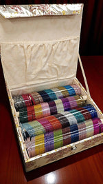 lossy Bangles Set with Storage Box Indian Bridal Bangles, Traditional Wedding Bangle Set, Pakistani Jewelry Combo