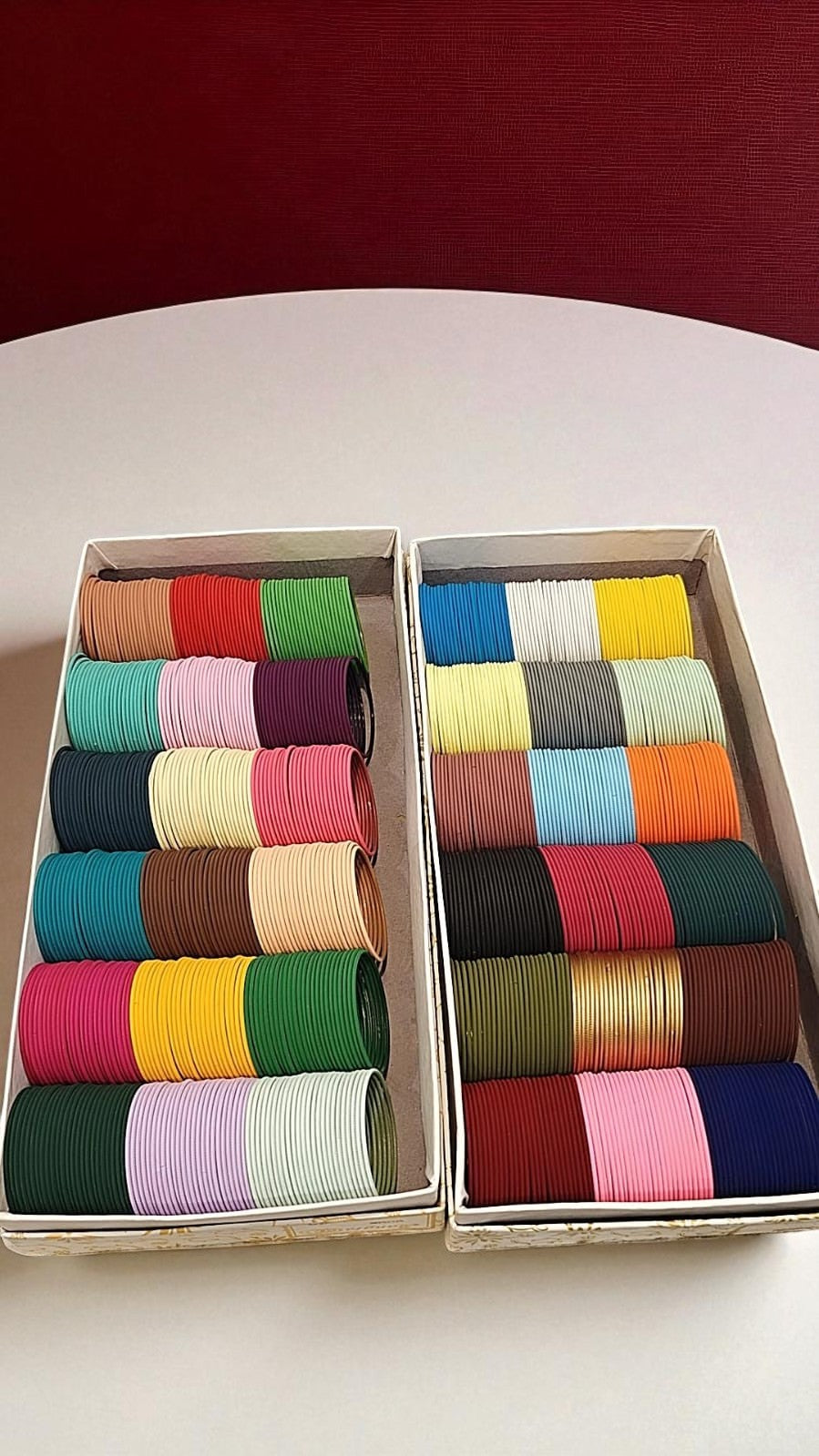 JUMBO MATTE METAL BANGLES COMBO BOX – Indian Bridal Bangles Set, Matte Finish Metal Bangles, Wedding Jewelry, Traditional Bangle Combo