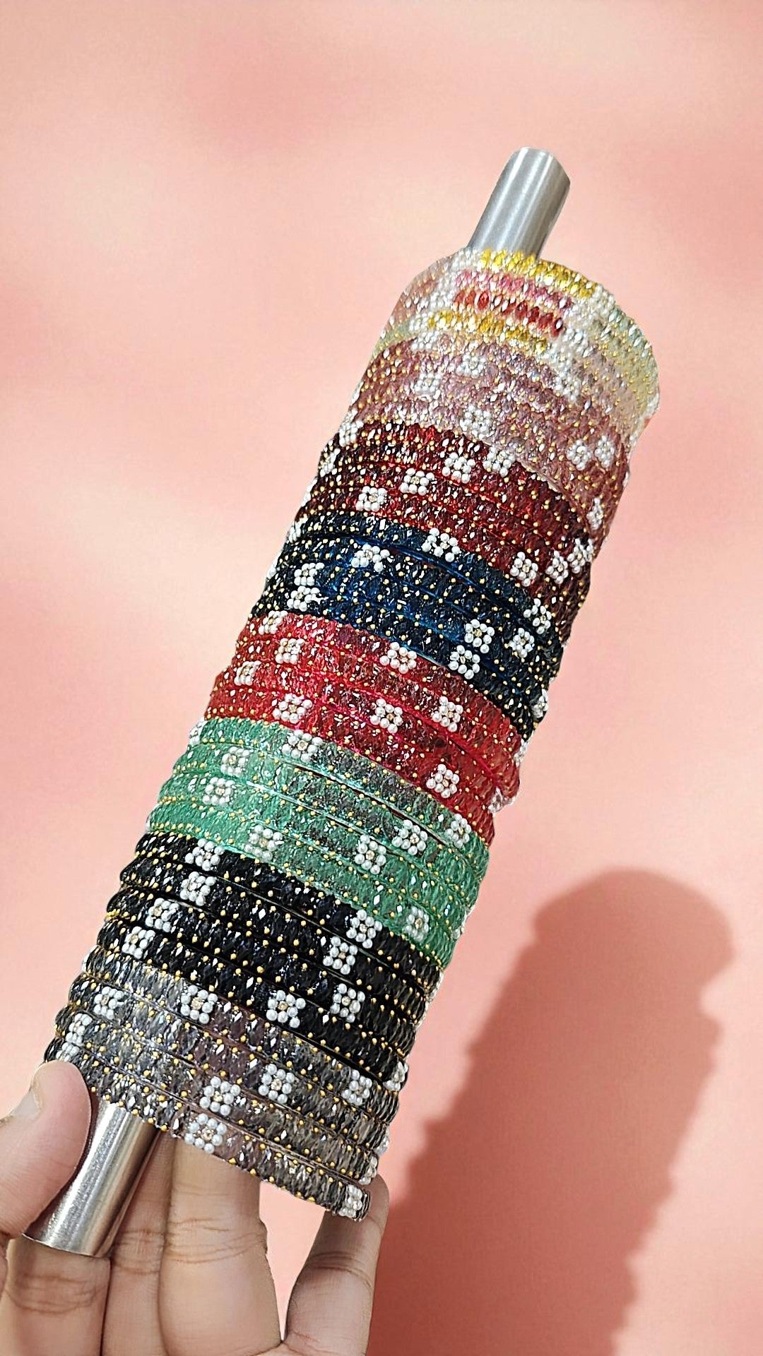 NAAZ GLASS BANGLES COMBO BOX – Traditional Indian Glass Bangles Set, Bridal Bangle Combo, Wedding & Festival Jewelry Collection