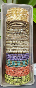 SALE COMBO Bangles Box Assorted Indian Bridal Bangles Set | Traditional Wedding Jewelry Combo