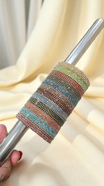 Fitting Stone Bangles Set Elegant & Snug Fit Design