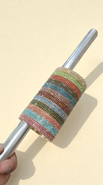 Fitting Stone Bangles Set Elegant & Snug Fit Design