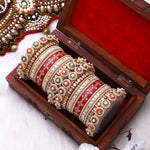 Traditional Rajasthani Bridal Chura with Pacheli Kada - Libasaa.com