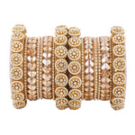 Traditional Rajasthani Bridal Chura with Pacheli Kada Indian Bridal Jewelry - Libasaa.com