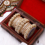 Traditional Rajasthani Bridal Chura with Pacheli Kada Indian Bridal Jewelry - Libasaa.com