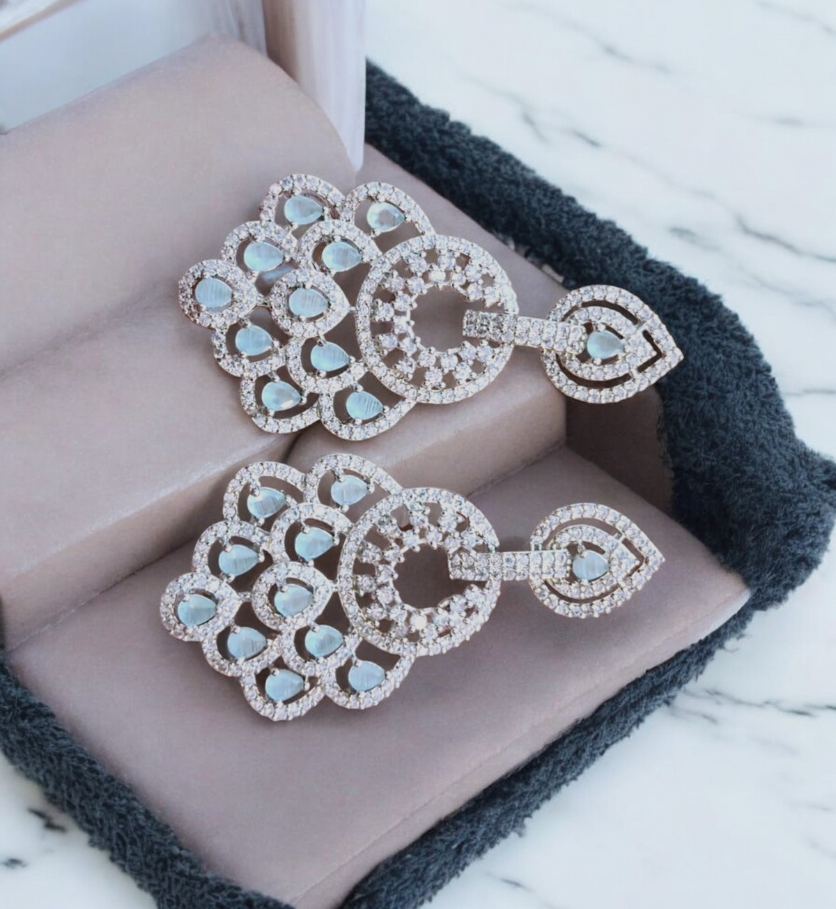 Bollywood Inspire Bridal Earring Jewelry Set, Bridal Earring, Bollywood Earring, Indian Earring, Pakistani Earring, Wedding Jewelry Set - Libasaa.com