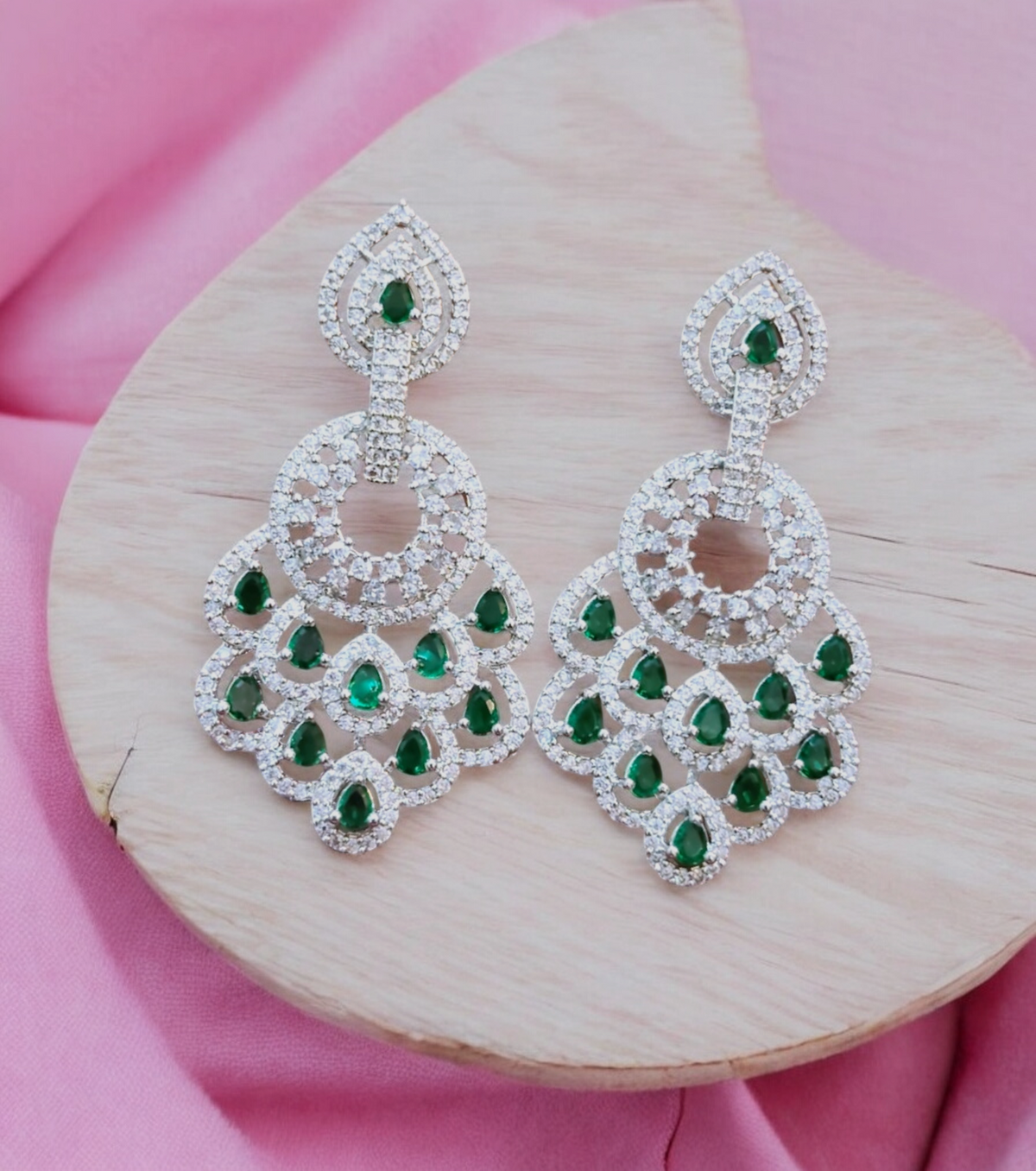 Bollywood Inspire Bridal Earring Jewelry Set, Bridal Earring, Bollywood Earring, Indian Earring, Pakistani Earring, Wedding Jewelry Set - Libasaa.com