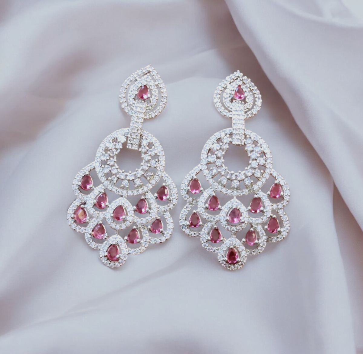Bollywood Inspire Bridal Earring Jewelry Set, Bridal Earring, Bollywood Earring, Indian Earring, Pakistani Earring, Wedding Jewelry Set - Libasaa.com
