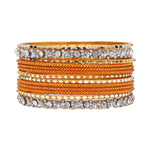 Modern Stone Tribal Bangle Stack | Boho-Chic Jewelry