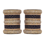 Traditional Bridal Bangle Set (Plus Size) | Golden Ethnic Wedding Jewelry