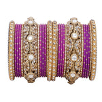 Luxurious Golden Dotted & Jaaliwork Bangle Set | Elegant Bridal & Festive Jewelry