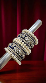 Touch of Royalty Velvet Bangles Set Elegant Bridal & Festive Wear - Libasaa.com