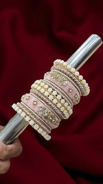 Touch of Royalty Velvet Bangles Set Elegant Bridal & Festive Wear - Libasaa.com
