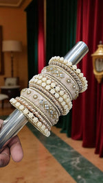 Touch of Royalty Velvet Bangles Set Elegant Bridal & Festive Wear - Libasaa.com