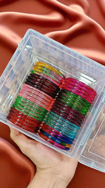 Premium Hard-Finish Glass 6Mm Bangles Durable, High-Quality Traditional Jewelry - Libasaa.com