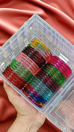 Premium Hard-Finish Glass 6Mm Bangles Durable, High-Quality Traditional Jewelry - Libasaa.com