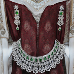 American Diamond Choker Necklace Bollywood Jewellery Set, Bollywood AD Jewellery, CZ Choker Earrings, Indian AD Choker, Pakistani Jewelry Set - Libasaa.com