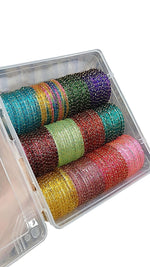 Elegant Traditional Glass Bangle Set – Timeless Ethnic Charm - Libasaa.com